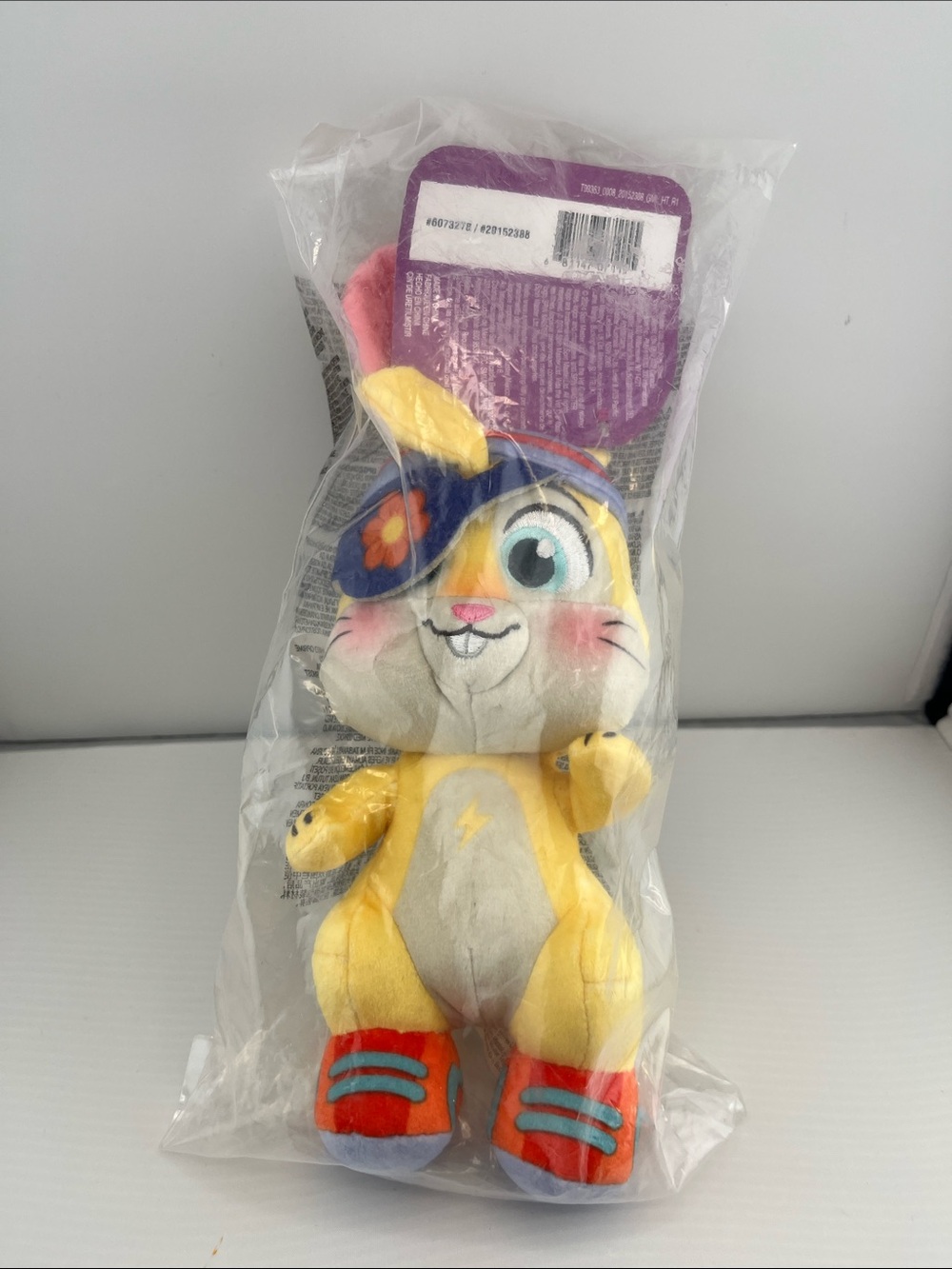 Vida The Vet, Zig Zag Plush Toy, 9" Tall Stuffed Rabbit Bunny Striped Headband